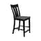 International Concepts Ava Solid Wood Counter Height Bar Stool - 24" Seat Height - Coal S75-132 - alternate 10